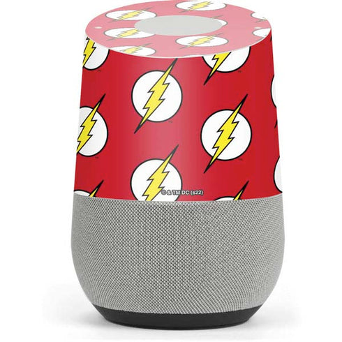 DC Comics The Flash Logo Pattern Google Home Skin